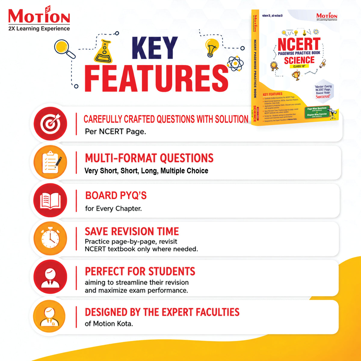 NCERT Page-Wise Practice Book for Class 10 Science 2026-27 Exams| Physics, Chemistry & Biology | Perfect for CBSE, State Boards & Olympiads | Learn and Practice Together & Keep NCERT at Your Fingertips | Follows Latest CBSE 2026 Pattern