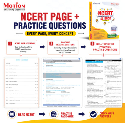 NCERT Page-Wise Practice Book for Class 10 Science 2026-27 Exams| Physics, Chemistry & Biology | Perfect for CBSE, State Boards & Olympiads | Learn and Practice Together & Keep NCERT at Your Fingertips | Follows Latest CBSE 2026 Pattern