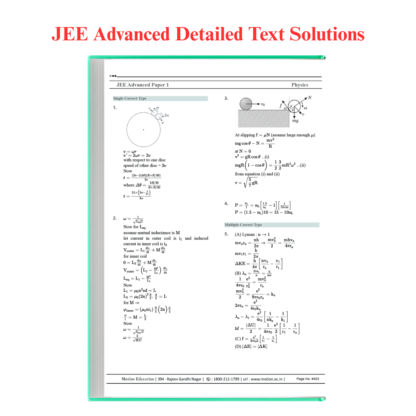 Chaperwise PYQs of JEE Main and Advanced 2026